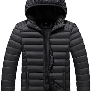 Jaqueta térmica nylon forro flanelado - G, PRETO